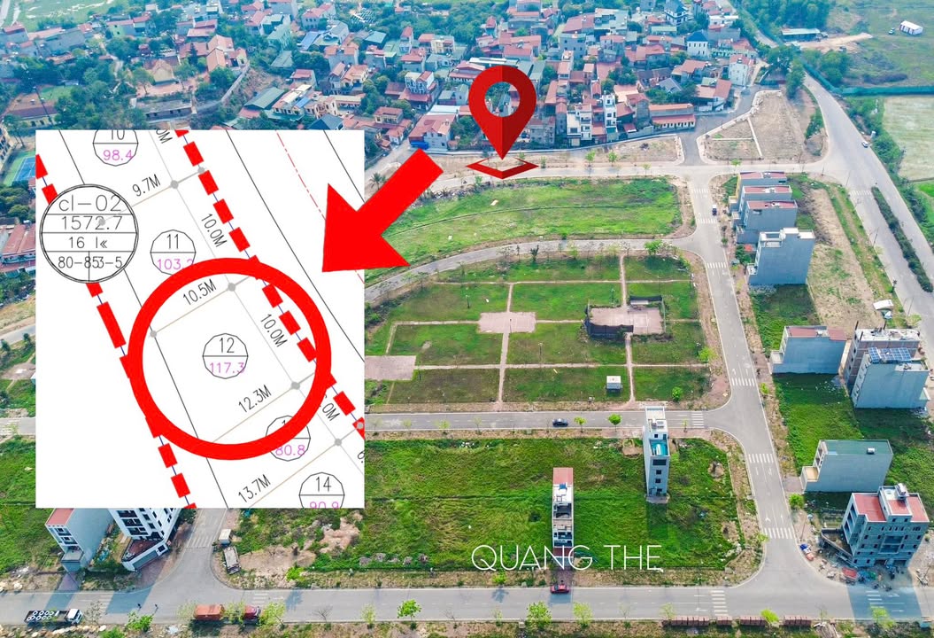 Đất nền đấu giá Khắc Niệm 117,3m² giá 8 tỷ - View Biệt thự tuyệt đẹp!