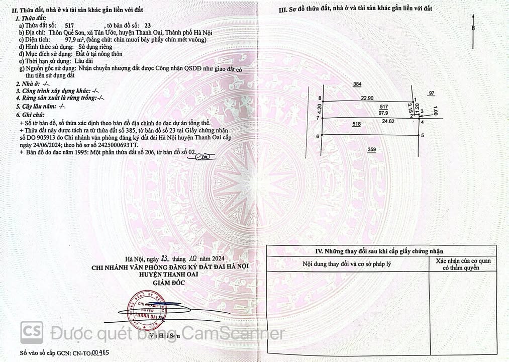 Đất nền mặt hồ Quế Sơn, Tân Ước 97,9m² giá 7 tỷ - Cơ hội đầu tư hiếm có!