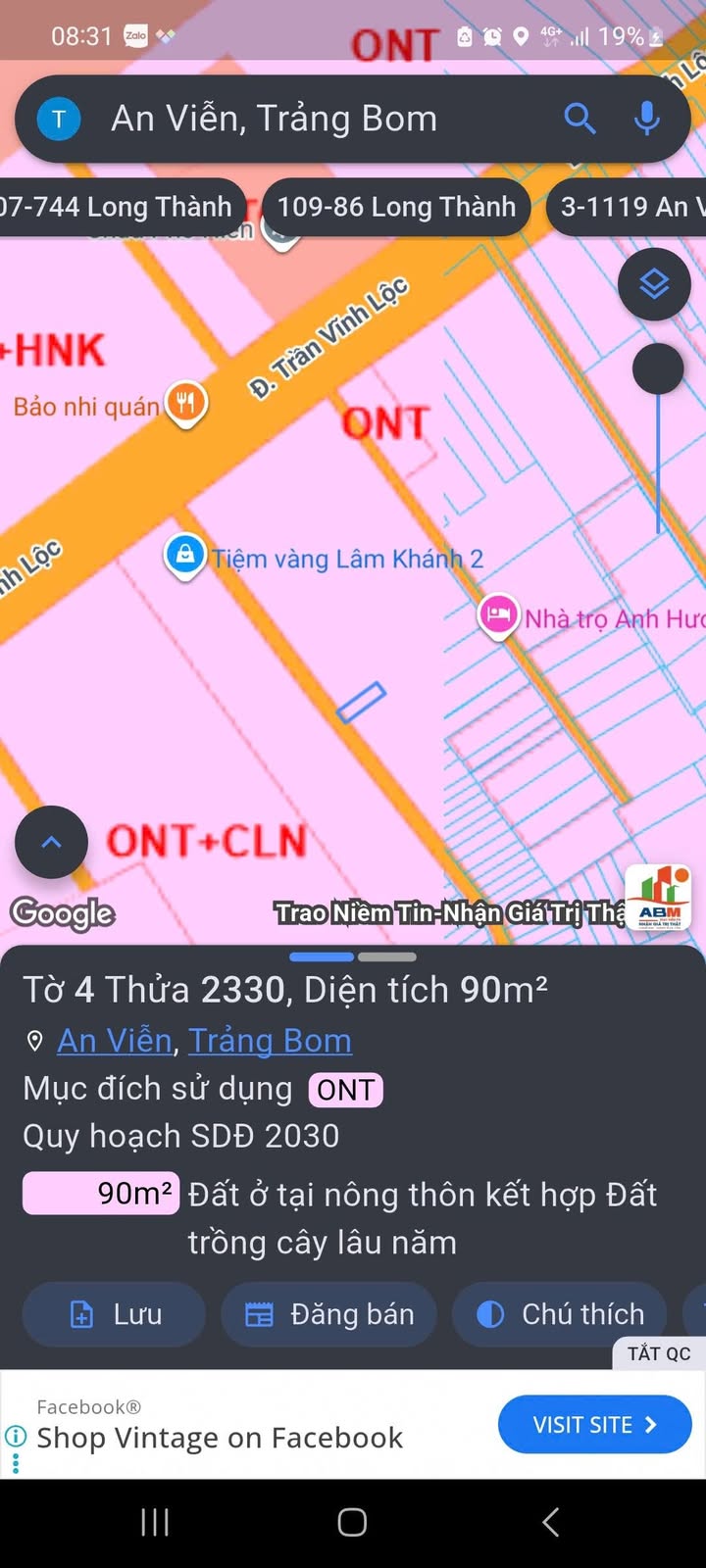 Đất nền An Viễn Trảng Bom 90m² giá 1.12 tỷ - Sổ đỏ chính chủ, tiện ích đầy đủ!