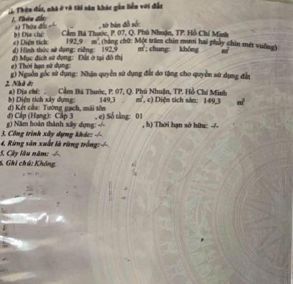 Nhà riêng Phan Xích Long, Phú Nhuận 200m² giá 23.9 tỷ - Tiện xây mới ngay!