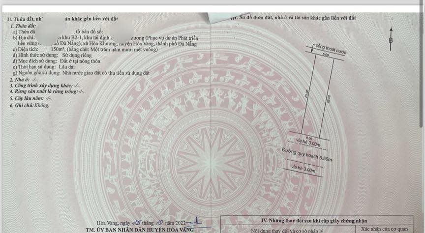 Đất biệt thự TĐC Hòa Ninh 150m² giá 2 tỷ - Sổ hồng chính chủ!