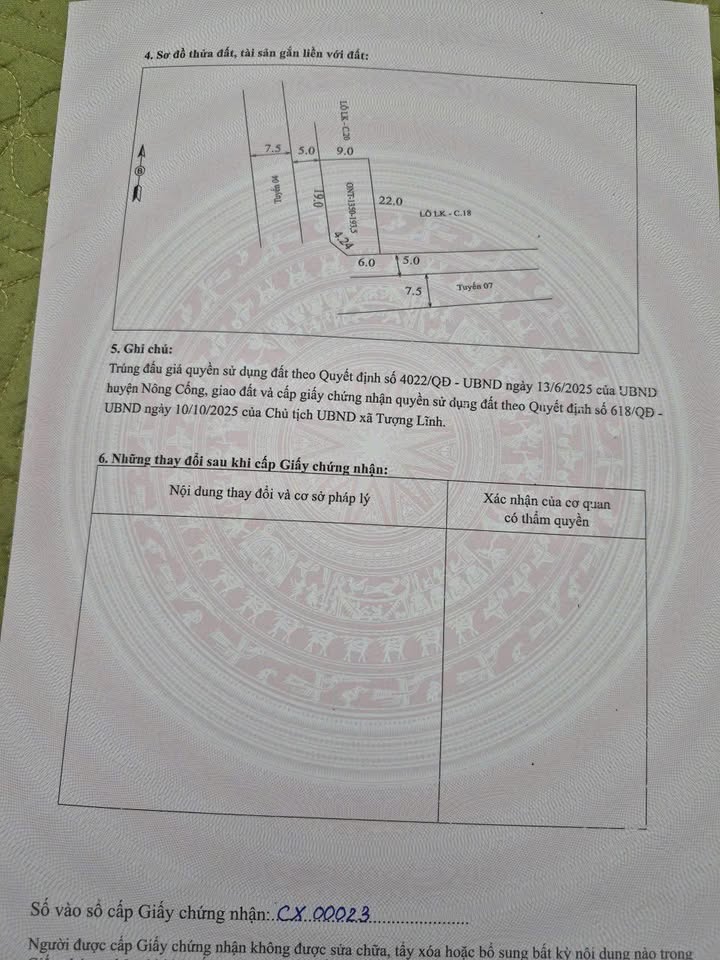 Đất nền Tượng Văn, Nông Cống 9m² giá 1 tỷ - Đầu tư sinh lời hấp dẫn!