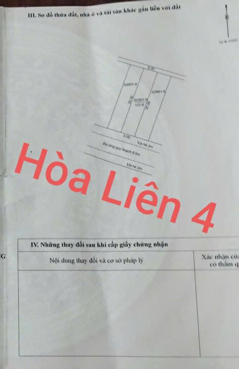 Đất nền Hòa Liên 125m² giá 2.88 tỷ - Cơ hội đầu tư tuyệt vời!