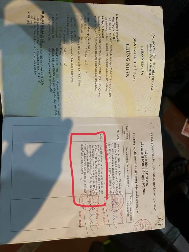 Đất nền Nhơn Hoà 9, Hoà An, Cẩm Lệ 131m² giá 1.8 tỷ - Cơ hội đầu tư tuyệt vời!