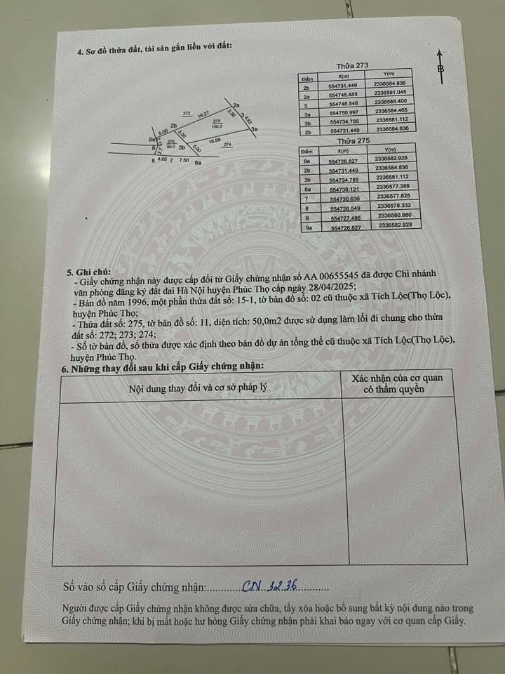 Đất thổ cư Thọ Lộc, Phúc Thọ 100m² giá thỏa thuận - Cơ hội đầu tư vàng!