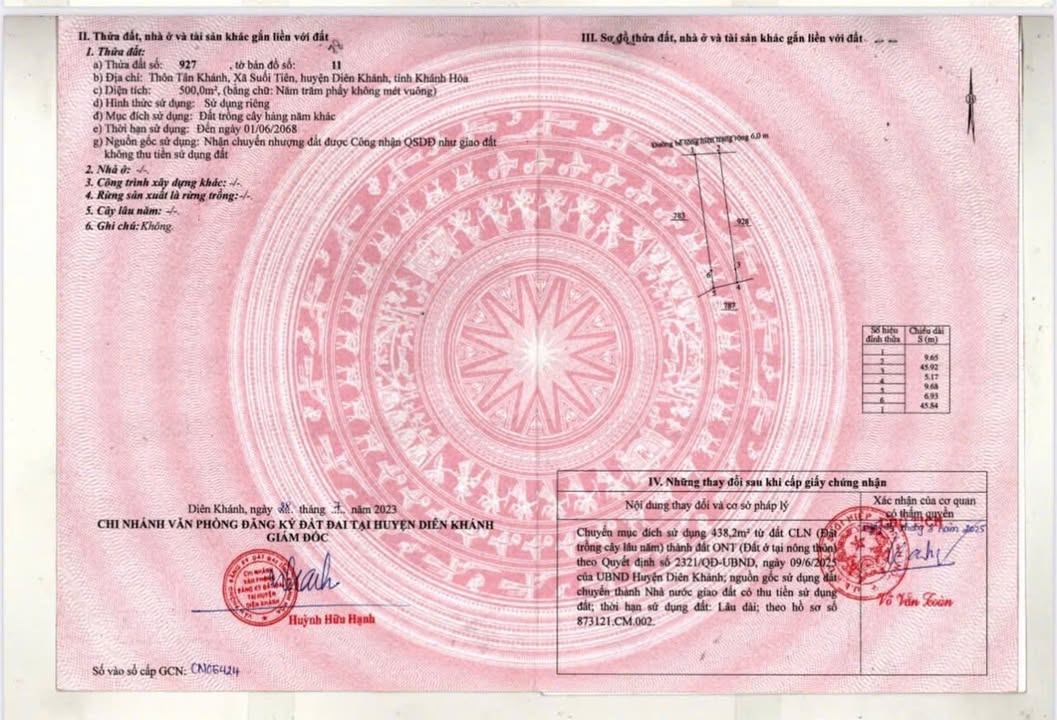 Đất thổ cư Suối Tiên 500m² giá 2.25 tỷ - Đầu tư sinh lời ngay!