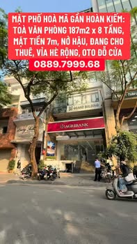 Cho thuê văn phòng mặt phố Hòa Mã 187m² giá thỏa thuận - Vị trí đắc địa gần Hoàn Kiếm!