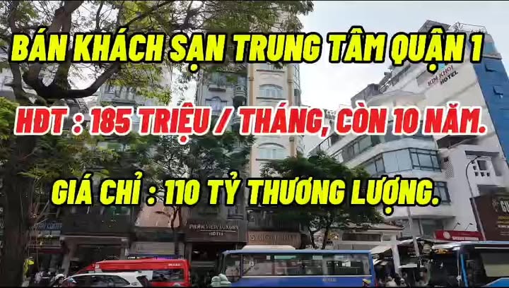 Khách sạn đường Phạm Ngũ Lão, Quận 1, 95m² giá 110 tỷ - Đầu tư sinh lời ngay!