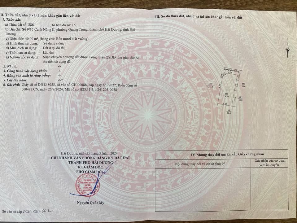 Đất trung tâm Hải Dương 40m² giá 1.4 tỷ - Cơ hội đầu tư tuyệt vời!