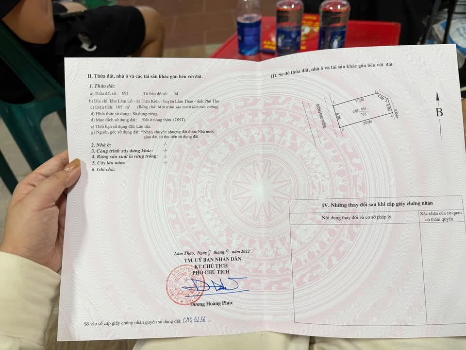 Đất nền Tiên Kiên Lâm Thao 165m² giá 1 tỷ - Đầu tư sinh lời ngay!