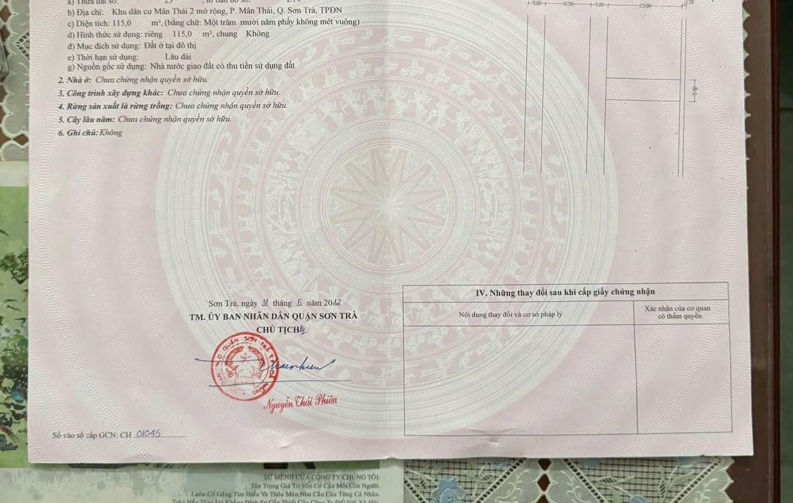 Mặt tiền đường Nguyễn Sáng, Sơn Trà, Đà Nẵng 115m² giá 16.5 tỷ - Gần biển chỉ 80m!