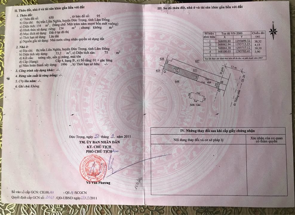 Nhà mặt tiền đường Thống Nhất, Đức Trọng 148m² - Tiện kinh doanh