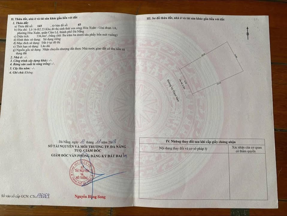 Biệt thự Vũ Thành Năm - Hoà Xuân 336,4m² giá 21 tỷ - Sổ hồng chính chủ!