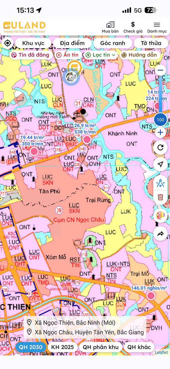 Đất nền Ngọc Châu - Tân Yên 130m² giá tốt - Đầu tư sinh lời ngay!