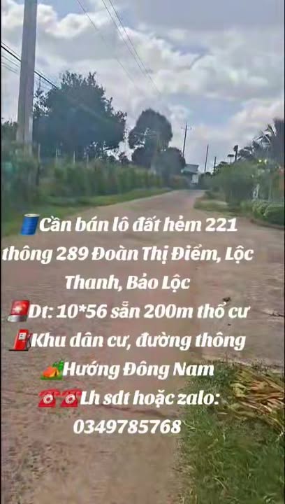 Đất thổ cư Bảo Lộc 560m² giá 2 tỷ - Đường thông dễ dàng di chuyển!