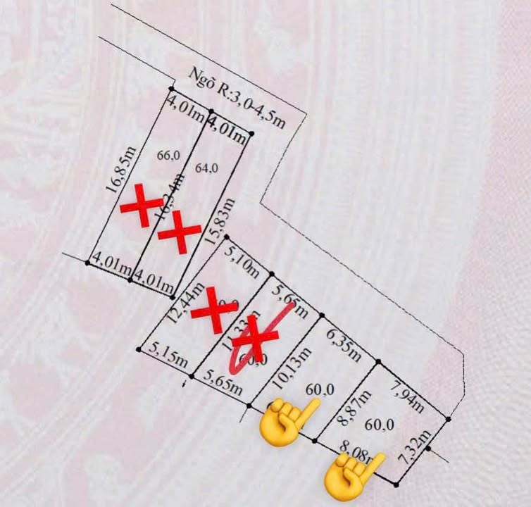 Đất nền Thôn Hầu Trong, Lâm Động, Thủy Nguyên 60m² giá 1.02 tỷ - Vị trí đẹp, thoáng mát!