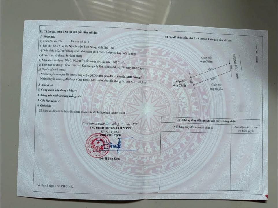 Đất nền mặt đường tỉnh 316M Dị Nậu 192.7m² giá thỏa thuận - Đầu tư sinh lời hấp dẫn!