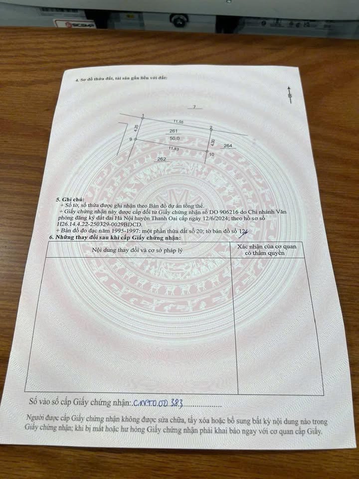 Đất nền 50m² tại Cao Mật Thượng, Thanh Oai, Hà Nội - Giá chỉ 1 tỷ, cơ hội đầu tư tốt!