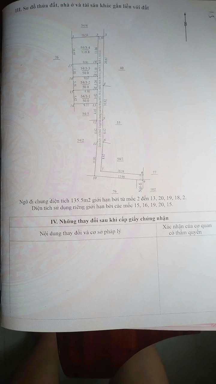 Đất nền Vân Côn Hoài Đức 54m² giá 3 tỷ – Cơ hội đầu tư sinh lời!