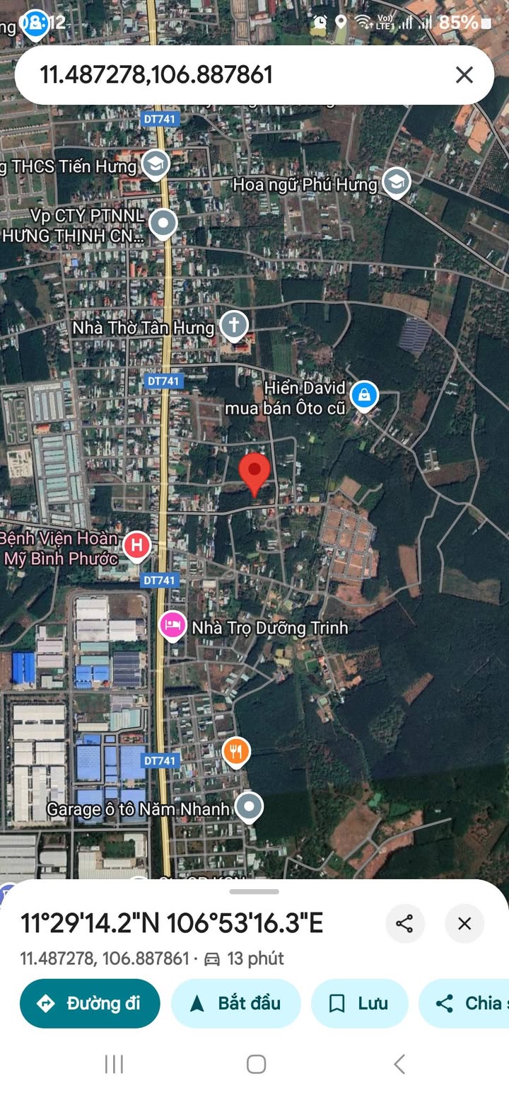 Đất nền mặt tiền bê tông Tiến Hưng 125m² giá chỉ 820 triệu - Đầu tư sinh lời ngay!