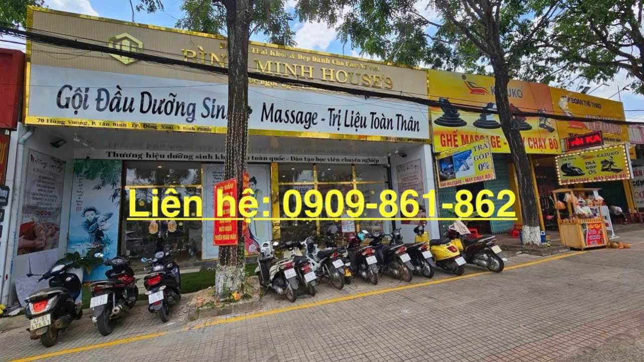 Nhà mặt bằng cho thuê đường Hùng Vương Đồng Xoài 550m² - Vị trí vàng cho kinh doanh!