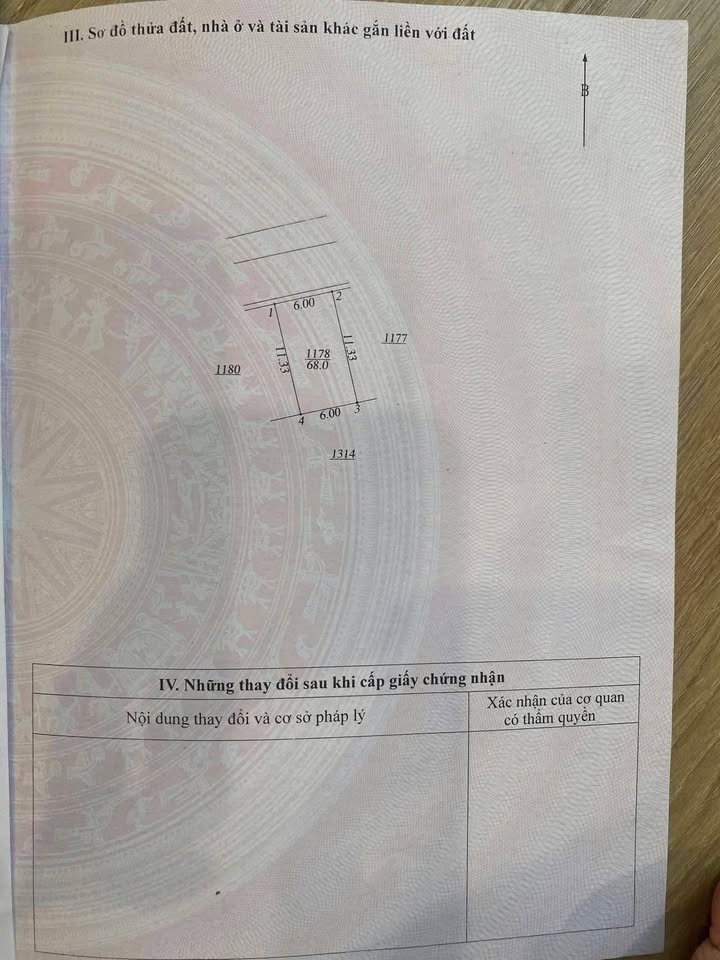 Lô đất 68m² tại Tuy Lai, Mỹ Đức - Mặt tiền 6m, phù hợp đầu tư!
