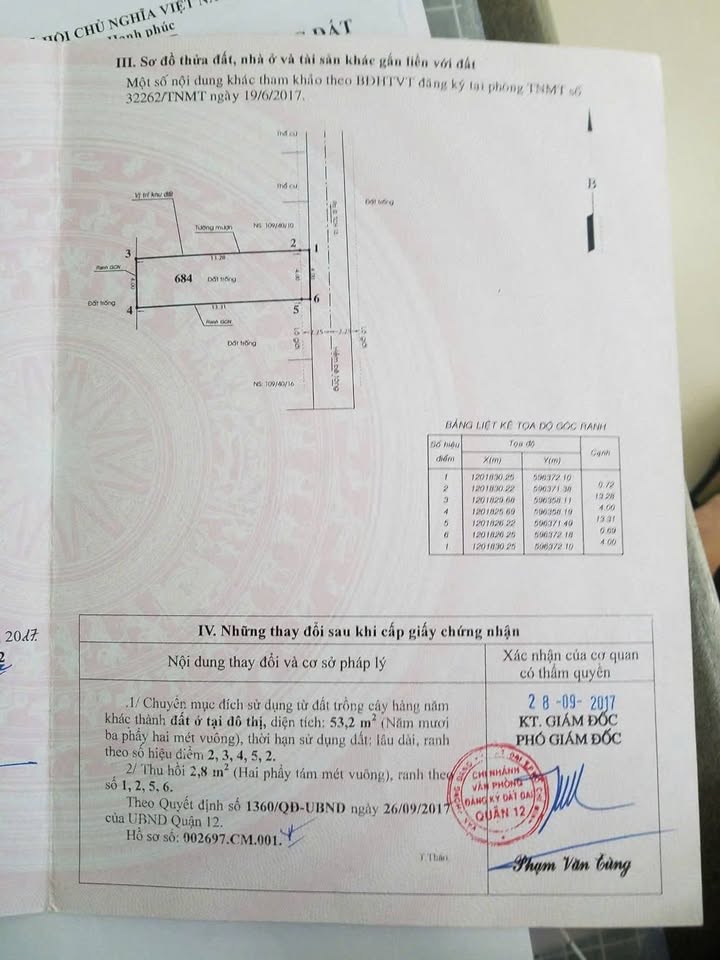 Đất nền đường Huỳnh Thị Hai, quận 12, TP.HCM - 56m² giá 3.4 tỷ - Đường xe hơi vào tận nơi!