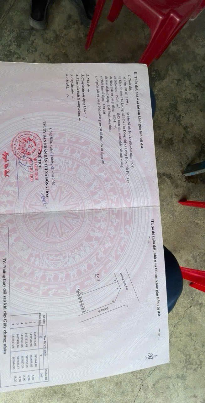 Lô đất Hòa Tân Đông 144m² giá 880 triệu - Đầu tư sinh lời ngay!