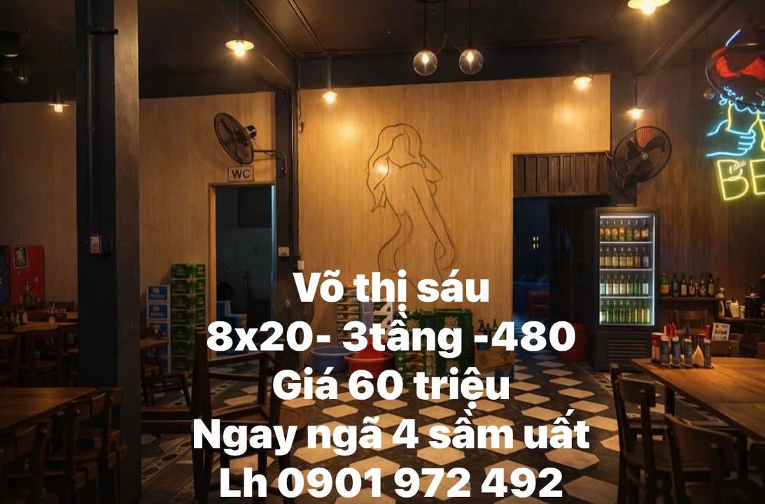 Nhà mặt phố Võ Thị Sáu Huế 160m² giá 60 triệu - Cơ hội cho thuê tuyệt vời!