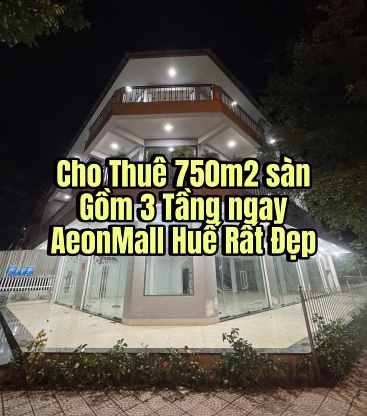 Cho thuê 700m² mặt bằng 3 tầng ngay Aeon Mall Huế - Kinh doanh thuận lợi!