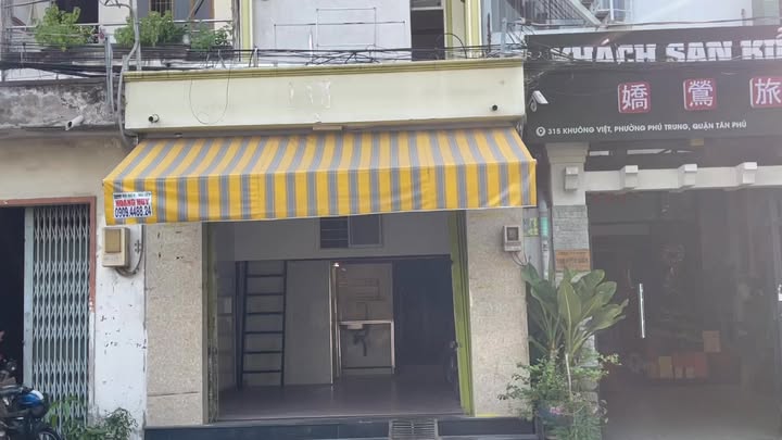 Cho thuê mặt bằng 313 Khuông Việt, Tân Phú, 24m² - Kinh doanh sầm uất!