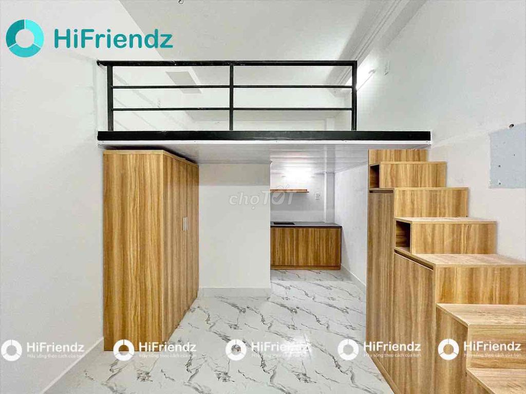 Phòng Gác Nguyễn Bặc 25m² giá 4.2 triệu - Thang máy, nội thất đầy đủ!