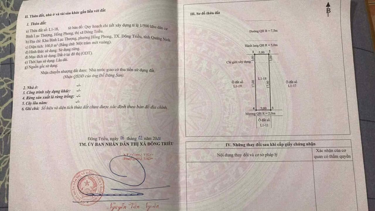 Đất đấu giá khu Bình Lục Thượng, Đông Triều 100m² giá chỉ 1.3 tỷ - Cơ hội đầu tư tuyệt vời!