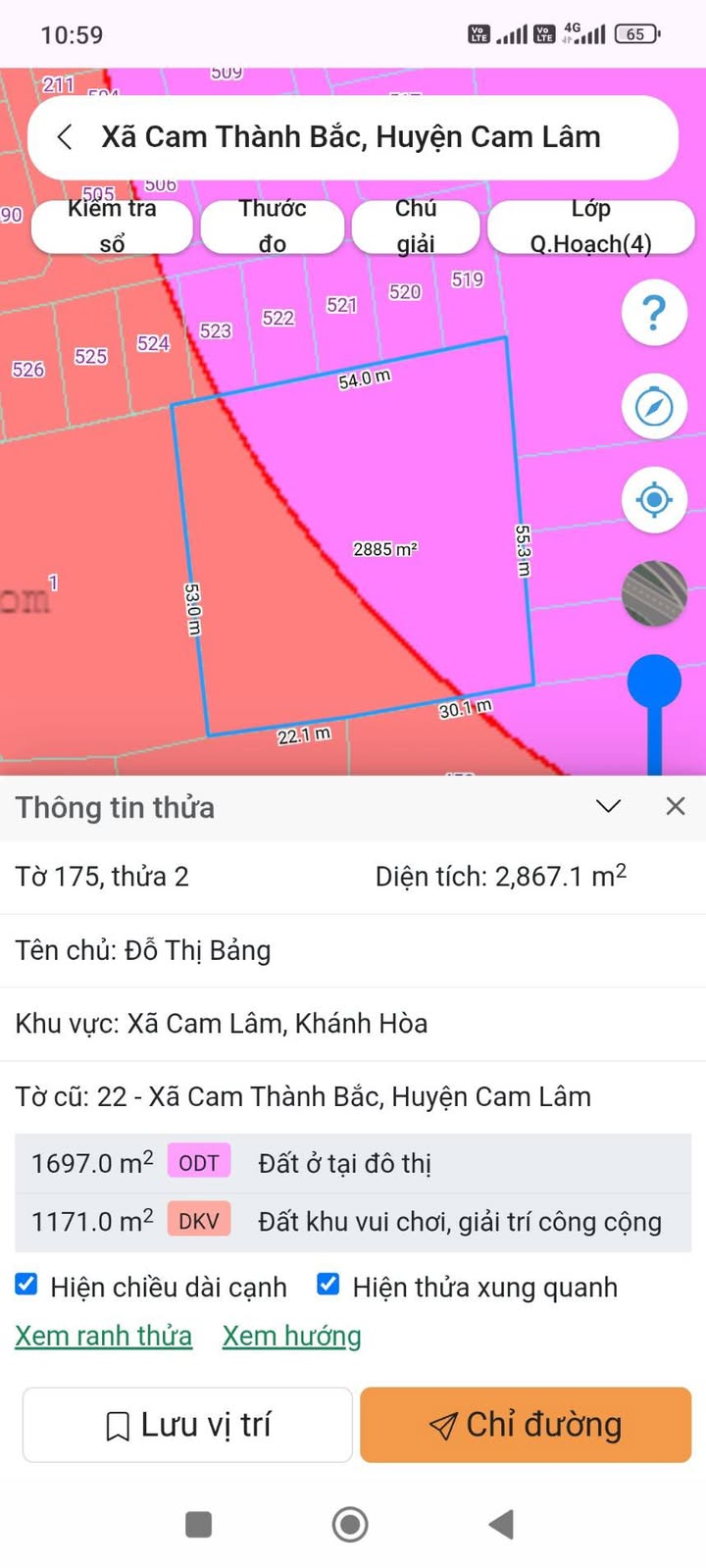 Vườn xoài Cam Thành Bắc Cam Lâm 2867m² giá 999 triệu - Đầu tư sinh lời ngay!