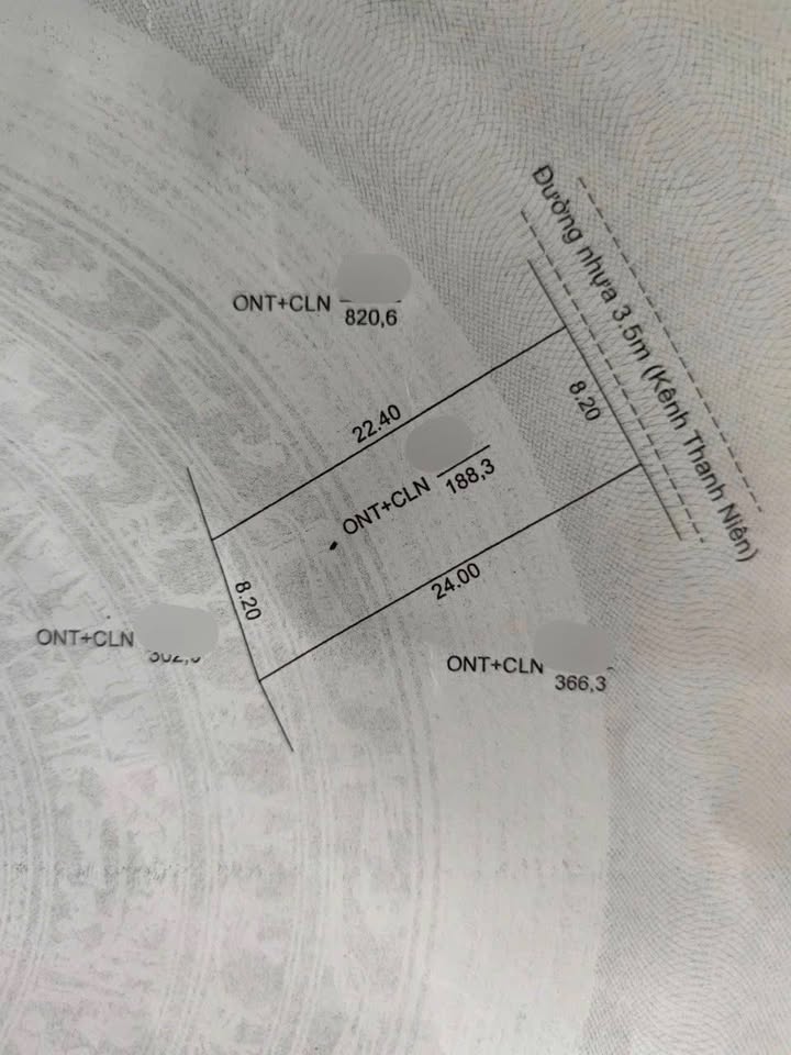 Đất nền thổ cư 189m² mặt tiền Kênh 8 Huệ, Thoại Sơn chỉ 550 triệu