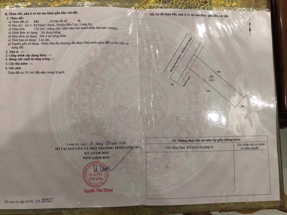 Đất thổ cư mặt tiền nhựa Nhựt Chánh, Bến Lức 120m² giá 1.39 tỷ - Cơ hội đầu tư vàng!