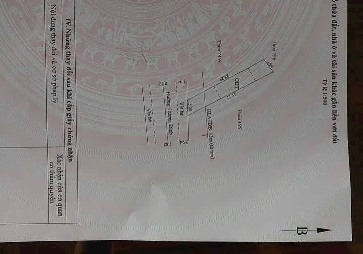 Đất mặt tiền Trương Định, Bình Nhâm 140m² giá 5.5 tỷ - Vị trí kinh doanh đắc địa!