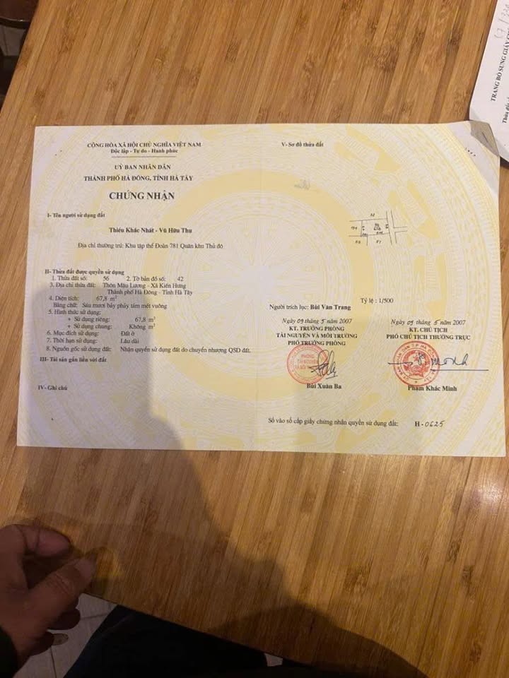 Đất nền Kiến Hưng Hà Đông 70m² - Giá đầu tư hấp dẫn, cơ hội sinh lời cao!