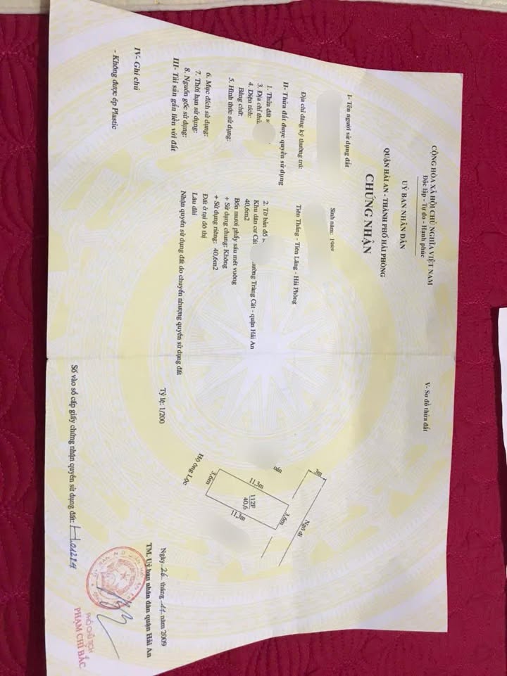 Đất nền Tràng Cát, Hải An 40m² - Cần thanh khoản gấp!