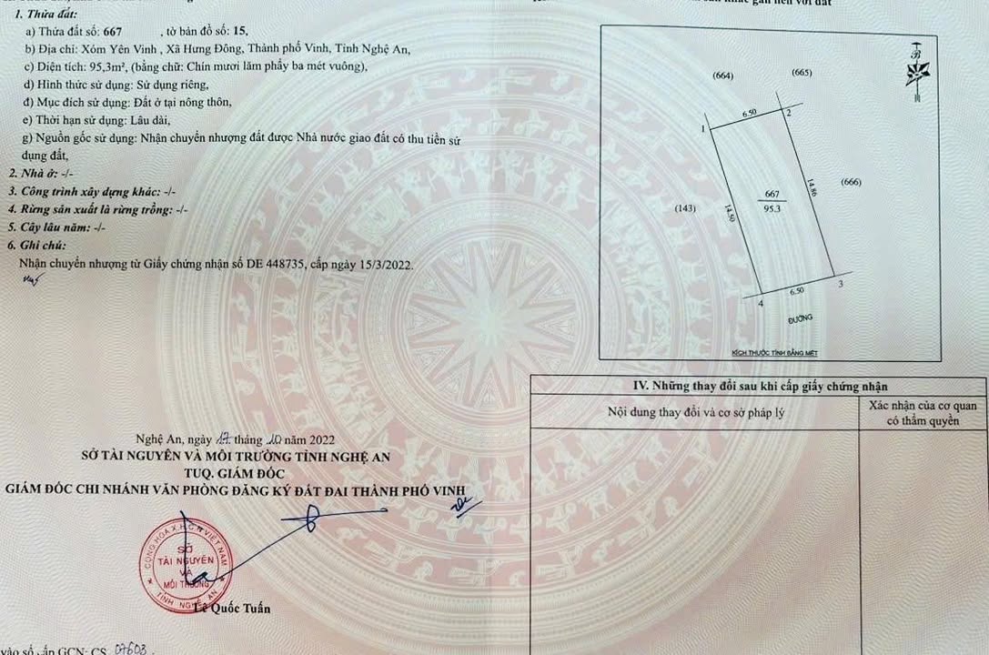 Đất Hưng Đông Vinh 95m² giá 2 tỷ - Sổ đỏ chính chủ, hướng Nam mát mẻ!