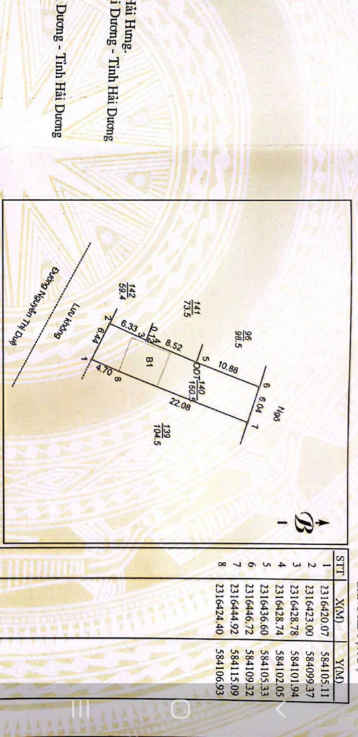 Đất mặt tiền phố Nguyễn Thị Duệ, Hải Dương 160m² giá 9.9 tỷ - Địa điểm kinh doanh lý tưởng!