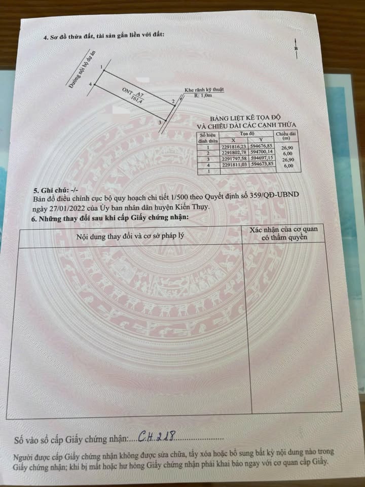 Đất nền Tân Trào, Kiến Thụy 161.4m² giá 3.1 tỷ - Đầu tư sinh lời ngay!