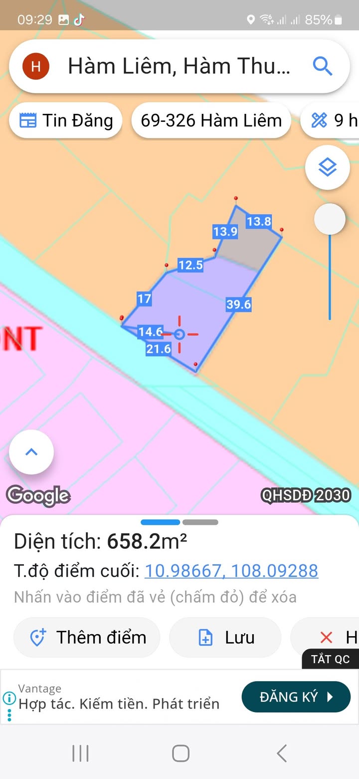 Đất nền 650m² Hàm Liêm, Hàm Thuận Bắc giá 390 triệu - Sổ đỏ chính chủ