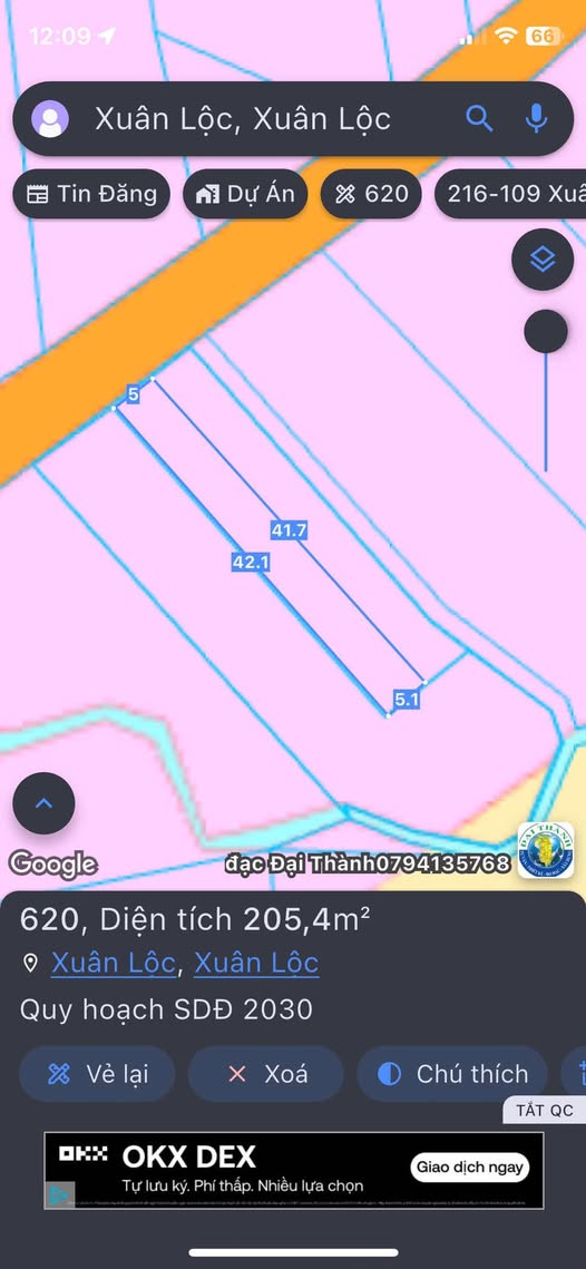 Đất nền Xuân Trường, Xuân Lộc 210m² giá 620 triệu - View núi tuyệt đẹp!