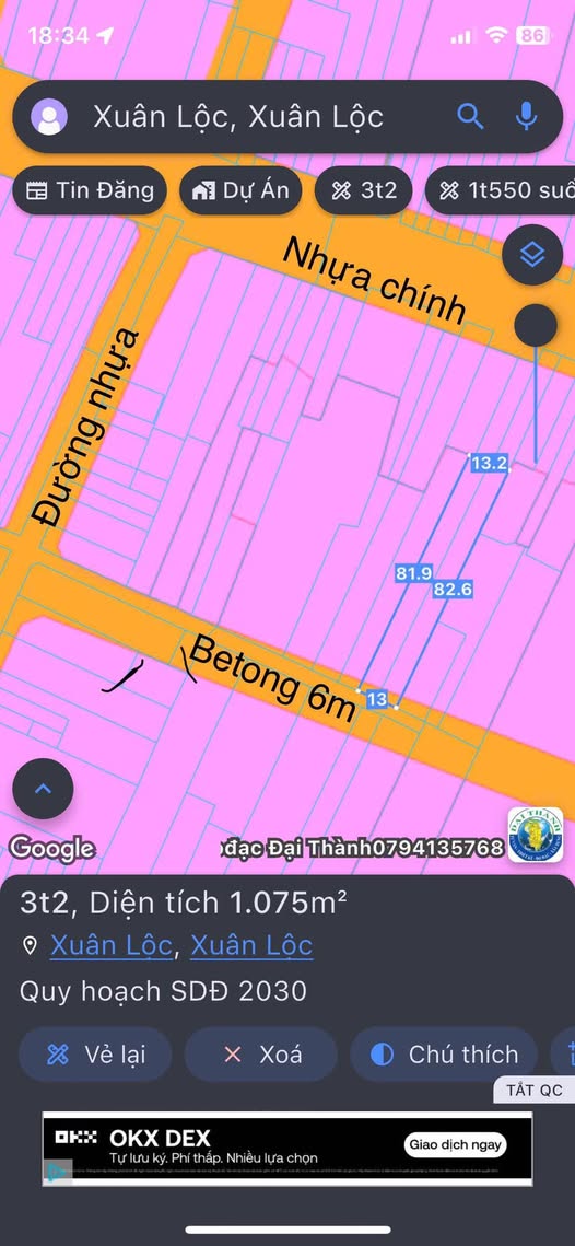 Đất nền Xuân Lộc 1075m² giá thỏa thuận - Vị trí đắc địa, tiện ích đầy đủ!