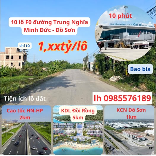 Đất nền Trung Nghĩa, Đồ Sơn 55m² giá 1.1 tỷ - Đầu tư sinh lời ngay!
