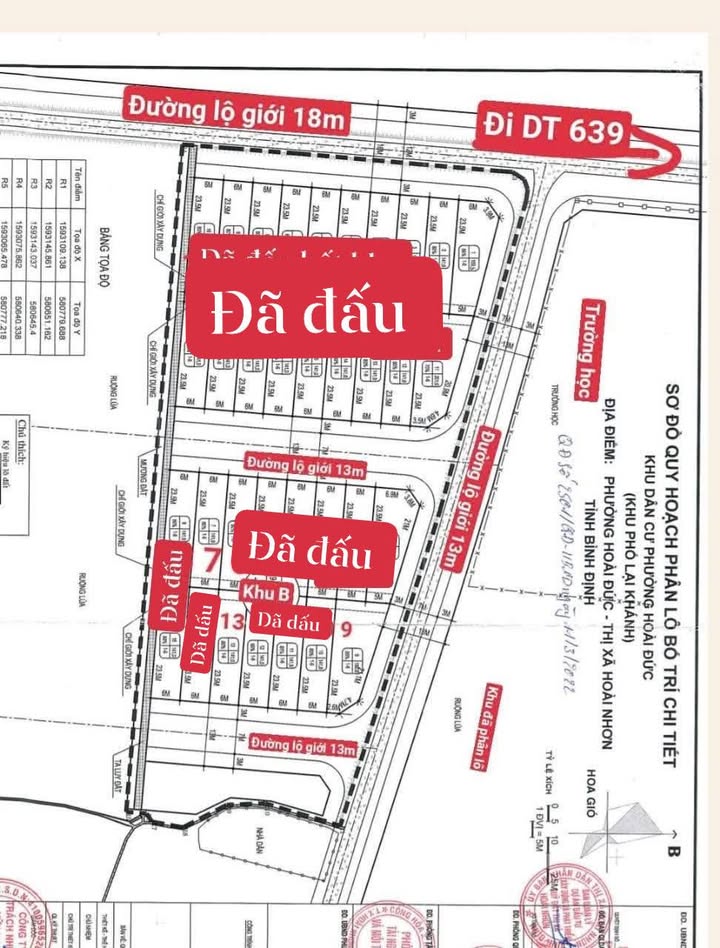 Đất nền Lại Khánh, Bồng Sơn 190m² giá 600 triệu - Lô góc 2 mặt đường thông thoáng!