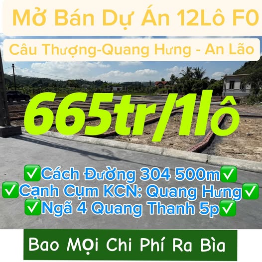 Đất nền An Lão - 60m² chỉ từ 665 triệu - Đầu tư sinh lời ngay!