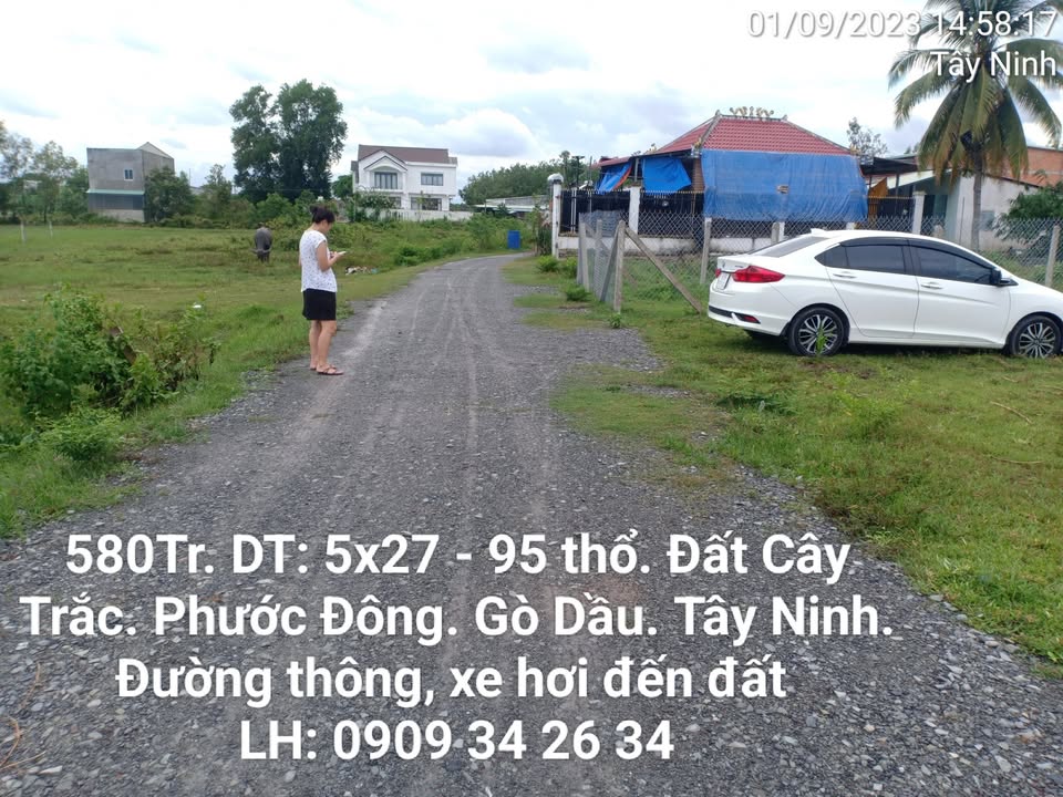 Đất nền Cây Trắc Gò Dầu 135m² giá 580 triệu - Đầu tư sinh lời nhanh!