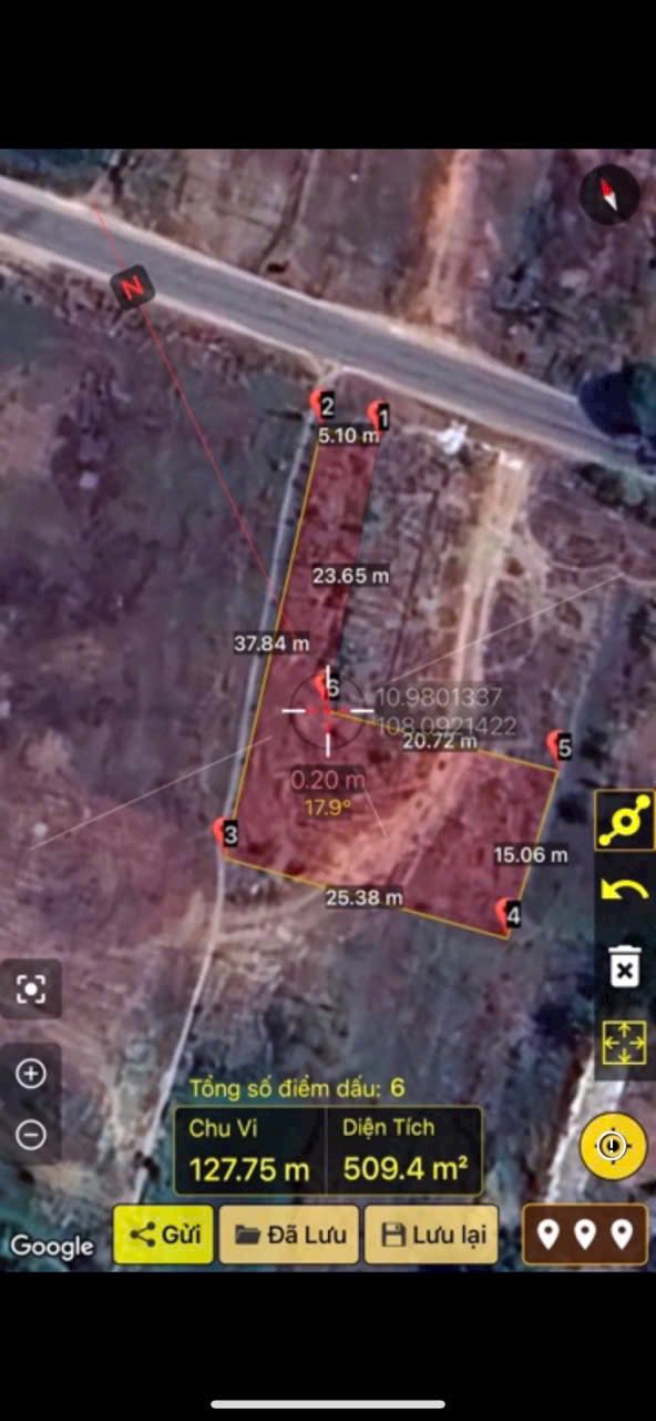 Lô đất thổ cư 500m² mặt tiền Hàm Liêm - Giá 1,9 tỷ, đầu tư sinh lời!